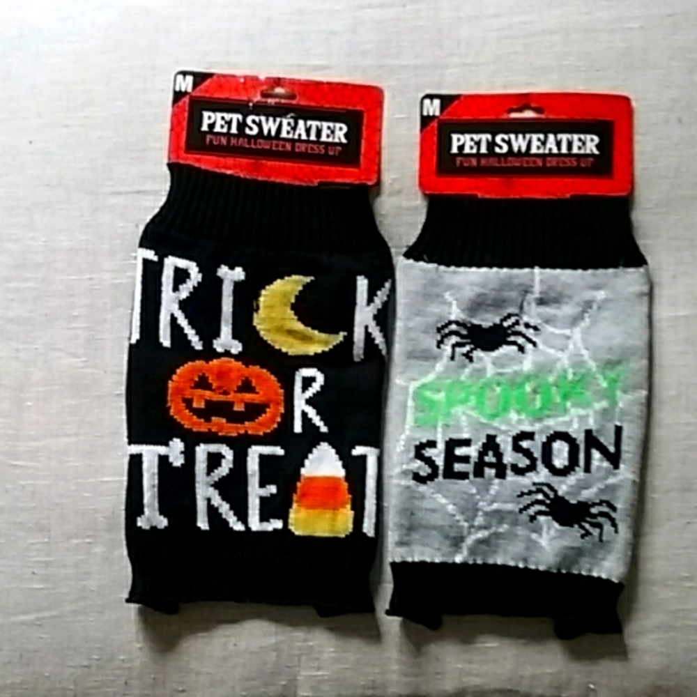 (2) SET: HALLOWEEN PET SWEATER